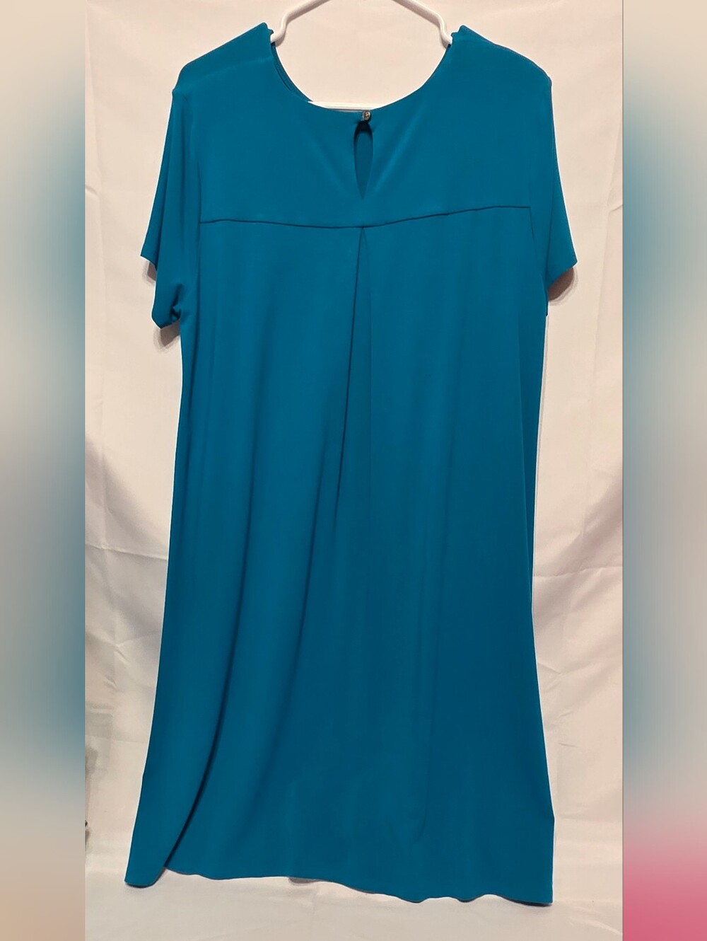 JJill Wearever Collection, Teal Soft Flowy Dress, Size L - Picture 3 of 6